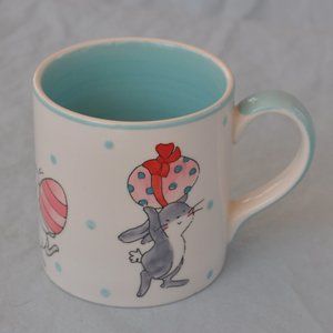 *BOGO mugs* 8 oz Whittard of Chelsea Easter bunny bunnies eggs mug (565w)